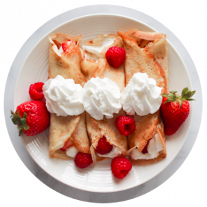 Crèpes fruits rouge